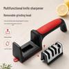 Four-Stage Manual Kitchen Knife Sharpener for Chef and Slicing Knives