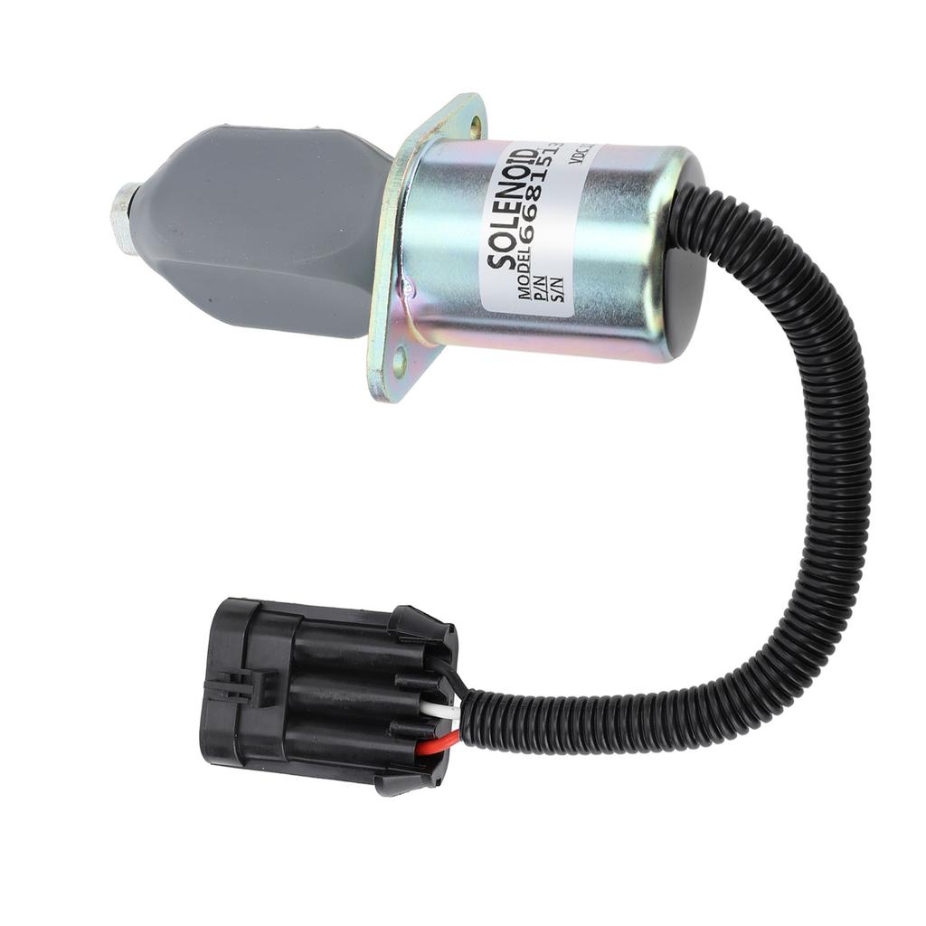 12V Fuel Shut Down Solenoid 6681513 Accurate Anti Interference Generator Fuel Cut Off Solenoid