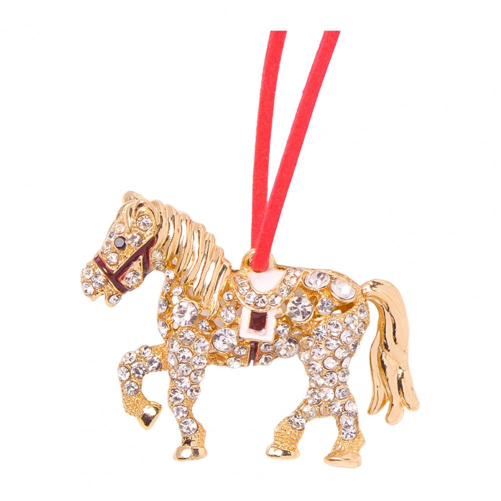 Horse Christmas Ornament Christmas Tree Horse Decoration Elegant Rhinestone Horse Ornament with for Christmas for Lovers