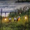 Camping IGT Lamp Hanging Rack Aluminum Alloy Outdoor Portable Light Hanger Curved Lamp Holder Portable Lantern for Picnic Hiking