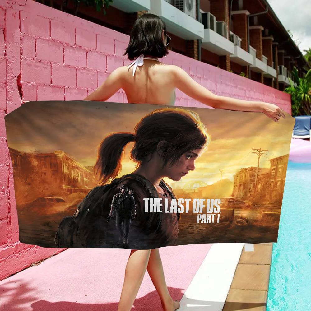 Game The L-Last Of U-Us Microfiber Blanket Quick Drying Beach Towels Oversized Printing Super Absorbent Pool Towel Blanket