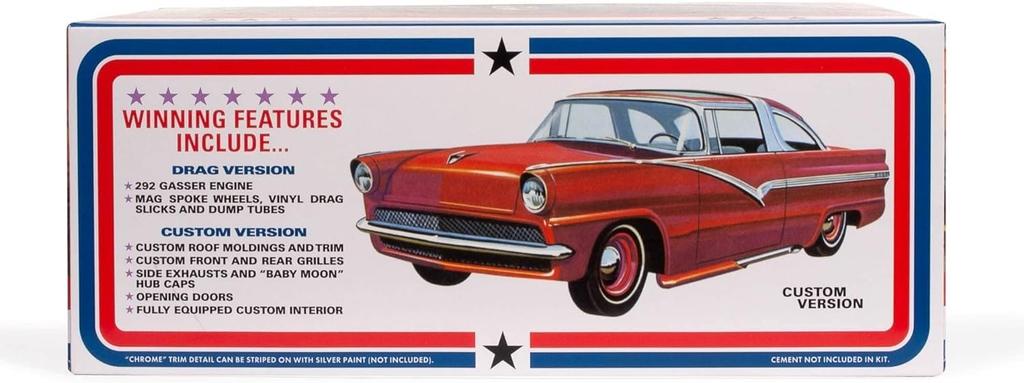 Platz AMT 1/25 Scale 1956 Ford Victoria Hardtop Plastic Model Kit AMT1308 (Car)