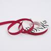 Satin Floral Ribbon - Red Wine - Roll 1cm X 18m