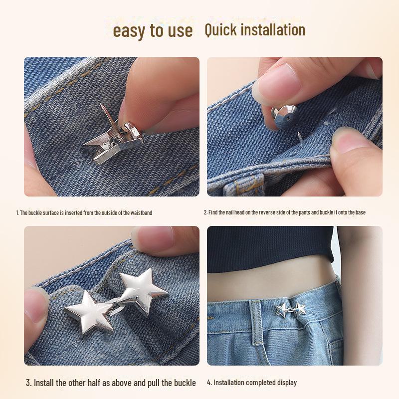 Five-Pointed Star Jeans Waist Tightener 