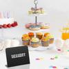 20pcs 4x3 Inch Mini Chalkboard Table Tent Signs, Buffet Food Labels for Party