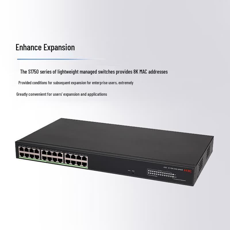 H3C 24-Port Gigabit Layer 2 Managed PoE Switch