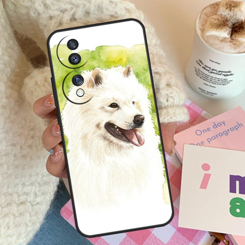 

Cartoon Samoyed Dog For Honor Magic 8 7 6 5 Pro Case For Honor Win RT X9d X9b X9c X9a X8c X8b 200 400 70 90 Lite Honor 400 Lite