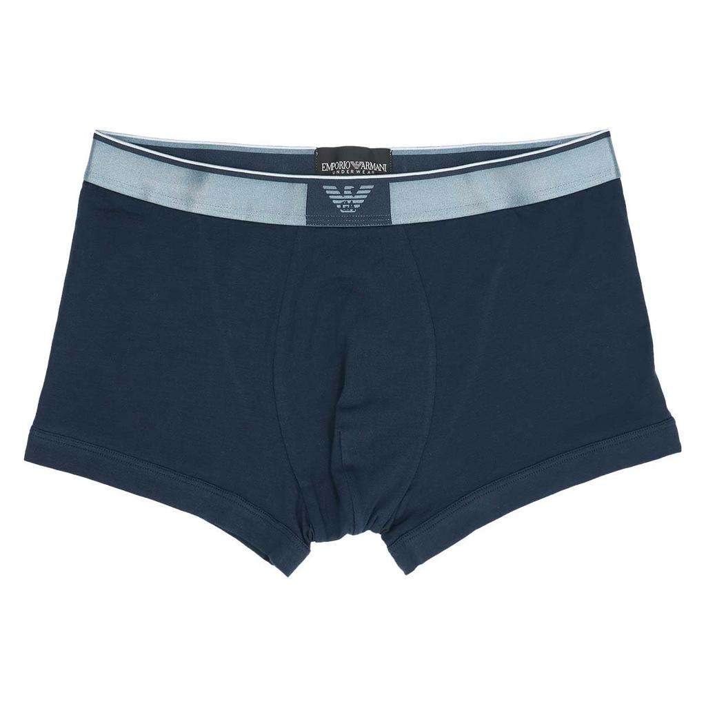 Emporio Armani Tech Wool Tech Wool Boxer Shorts, Front Closure, EU Size, Men's Brand Underwear, 54095269, Navy, Size 68