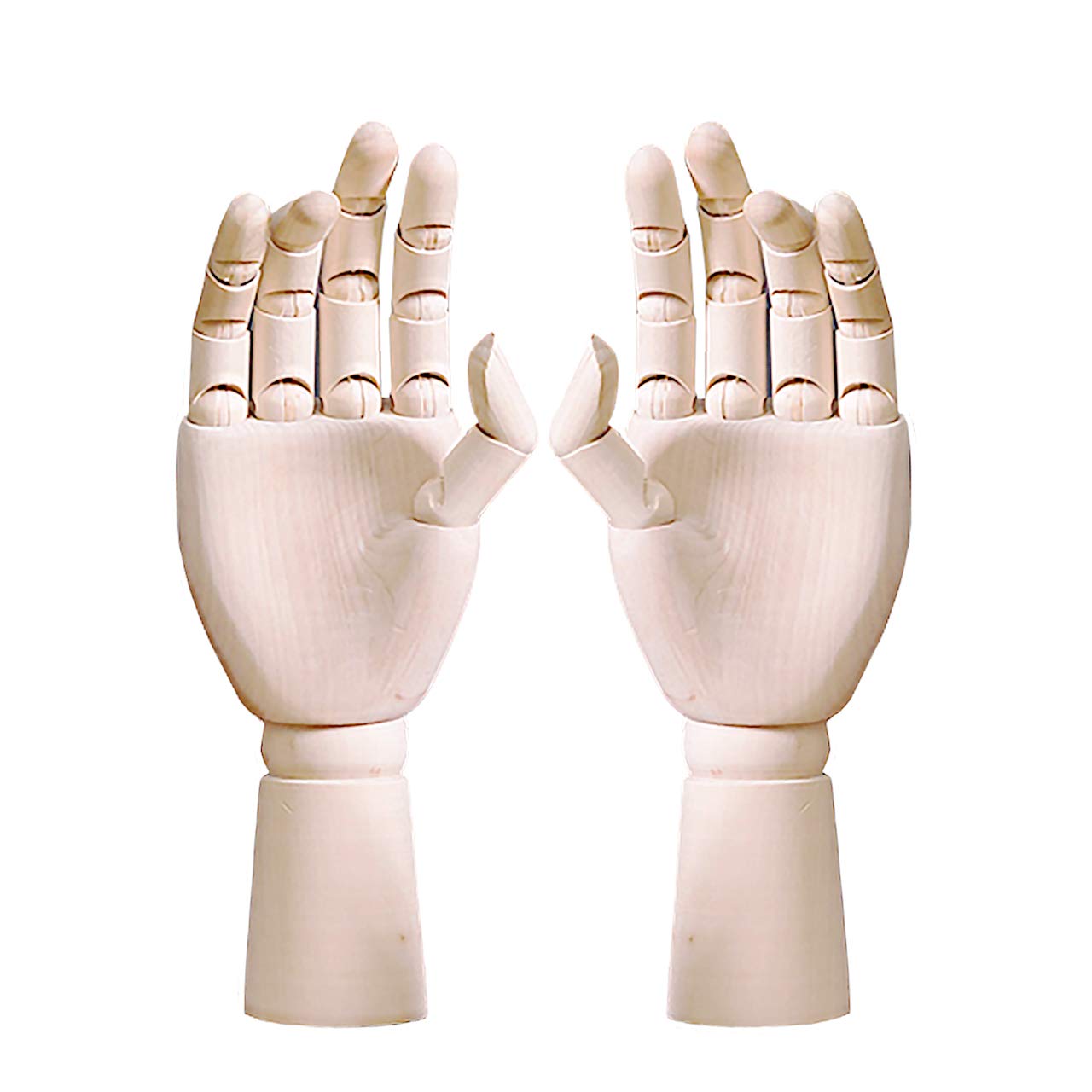 

Felimore Hand Mannequin, Drawing Doll, Wooden Hand Model, Movable Joints, Two Hands (Pair Set)