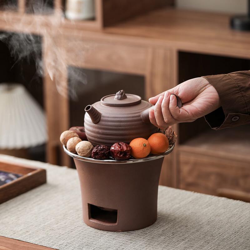Vintage Clay Tea Brewing Charcoal Stove