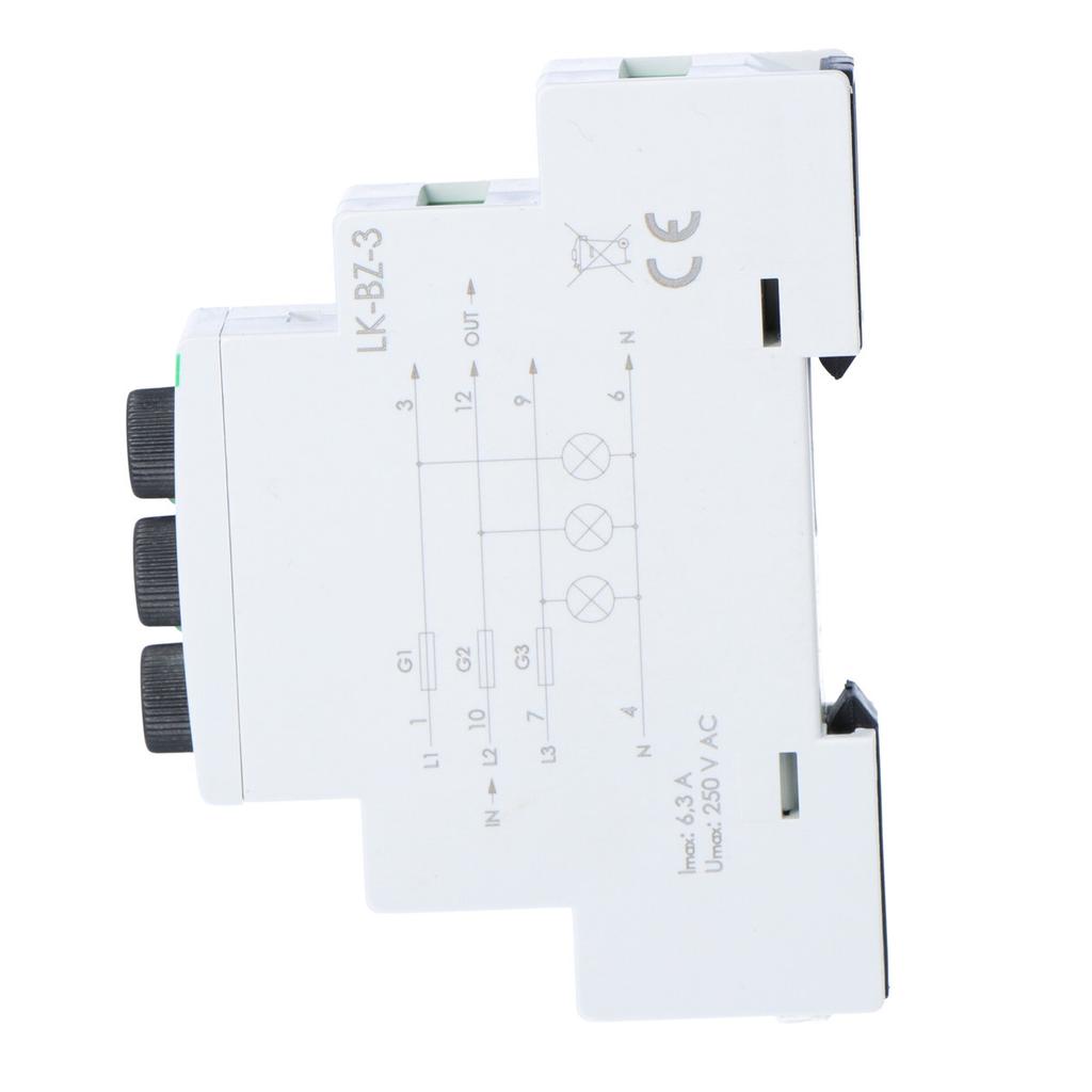 Indicator Lamp, Three-phase with Protection (green) LK-BZ-3G