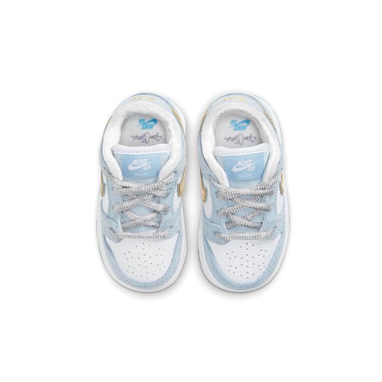 New Nike Kids X Sean Cliver SB Dunk Low Pro QS Td 'Holiday Special' Sneakers DJ2520-400
