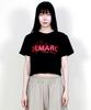 Deumakeu Logo Graphic Crop Short Sleeve T-Shirt Black