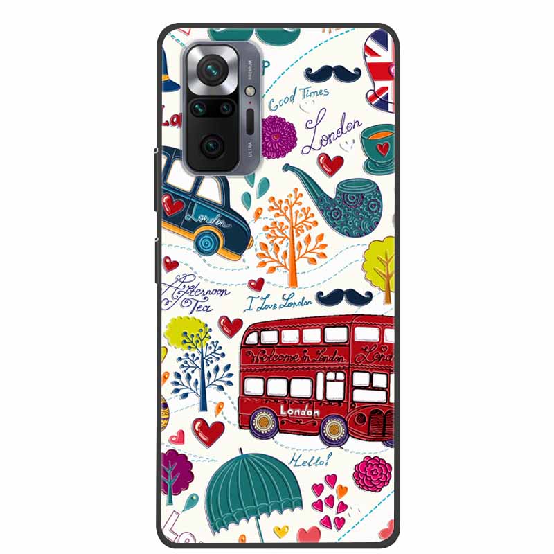 Phone Case for Redmi Note 10 Pro 3D Blossom Emboss Back Cover for Xiaomi Redmi Note 10S 10 4G 5G Silicone Soft Floral Capa Shell