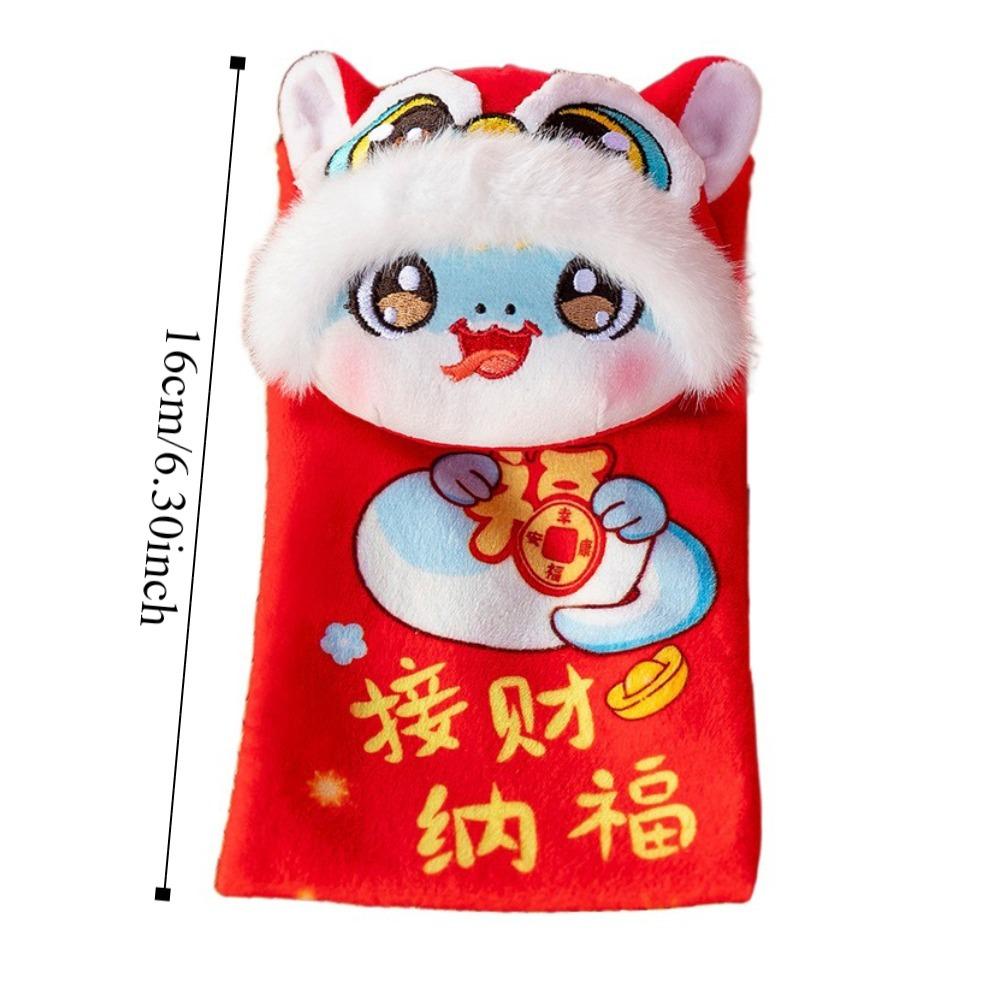 Keychain Pendant 2025 Snake Year Money Bag Plush Hongbao Snake Year Mascot Bag Chinese New Year