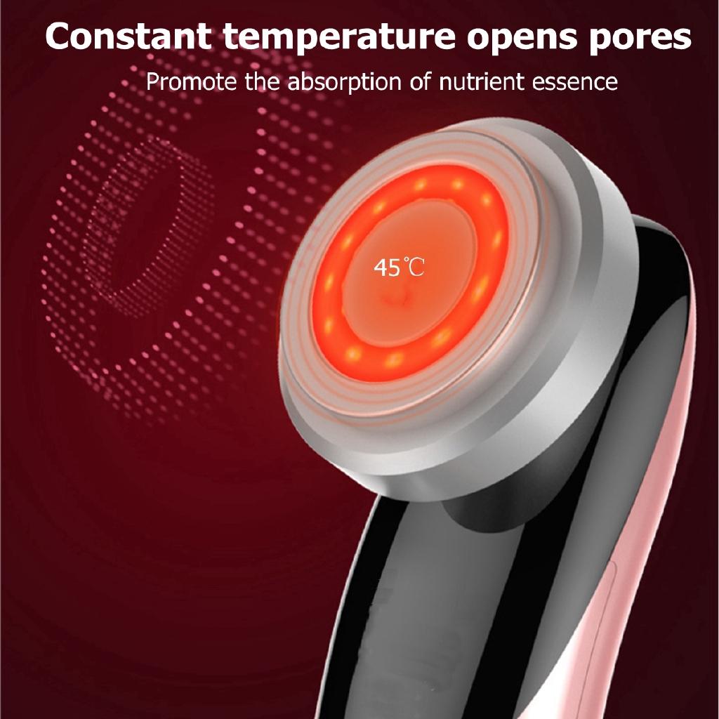 Face Skin EMS Mesotherapy Electroporation RF Radio Frequency Facial Face Lift Tighten Beauty Machine LED Photon Skin Care Device NEW