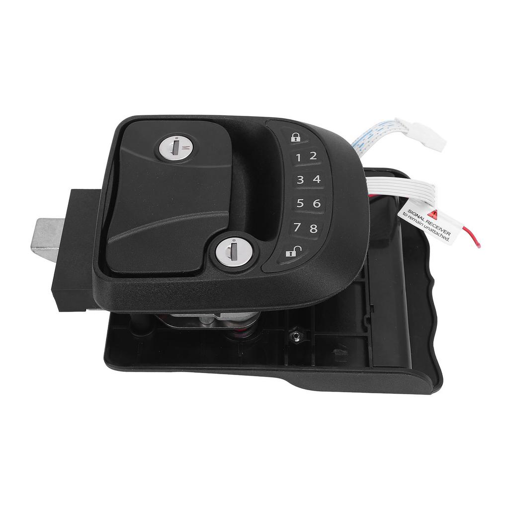 RV Door Lock Latch Keyless Entry Remote Control Keypad Zinc Alloy Trailer Door Latch for Trailers Motorhomes Right Side