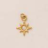 Yori 3Pcs Star Moon Rainbow Sun Pendant Stainless Steel Plated with 18K Gold for Jewelry Making Supplies DIY Necklace