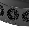 Car Ventilation Fan 4000rpm 60W 2 Gears Strong Wind 3 Fans USB Car Window Exhaust Fan Vent Fan for Vehicle Black