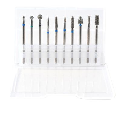 10pcs/set Art Grinding Drill Bits Electric Manicure Machine Tips Brush Polishing Tools Supplies