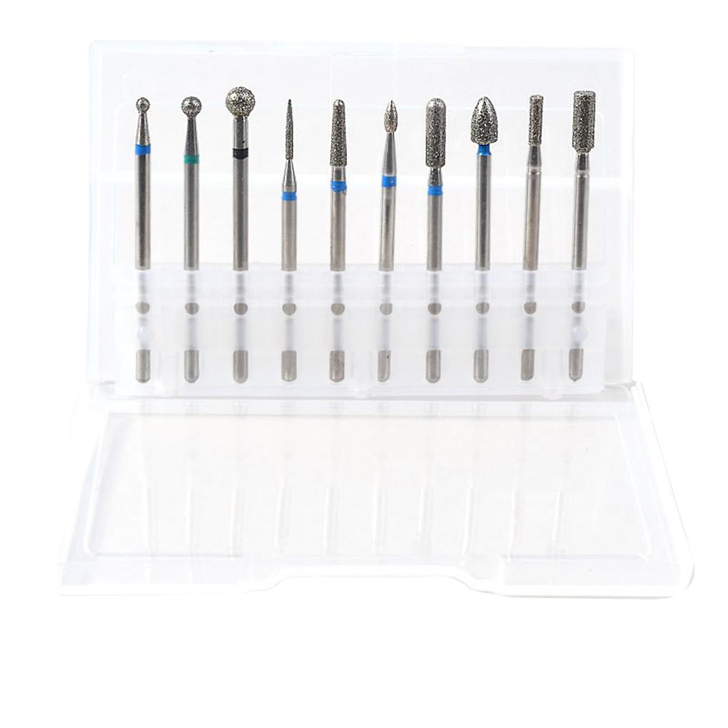 

10pcs/set Art Grinding Drill Bits Electric Manicure Machine Tips Brush Polishing Tools supplies 3#