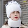 New Women's Warm Hats Warm Knit Hats for Fall and Winter Versatile Faux Fur Hats