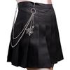 DIY Fashion Punk Metal Pants Chain Hip Hop Keychain Spider Web Pendant Jeans Chain for Men Women Accessories Gifts