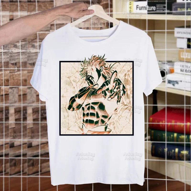 JOJO Manga Men Women T-shirt Crew Neck Fitted Soft JOJO's Bizarre Adventure Tshirt Tee Shirt Clothes Kujo Jotaro Anime T-shirt