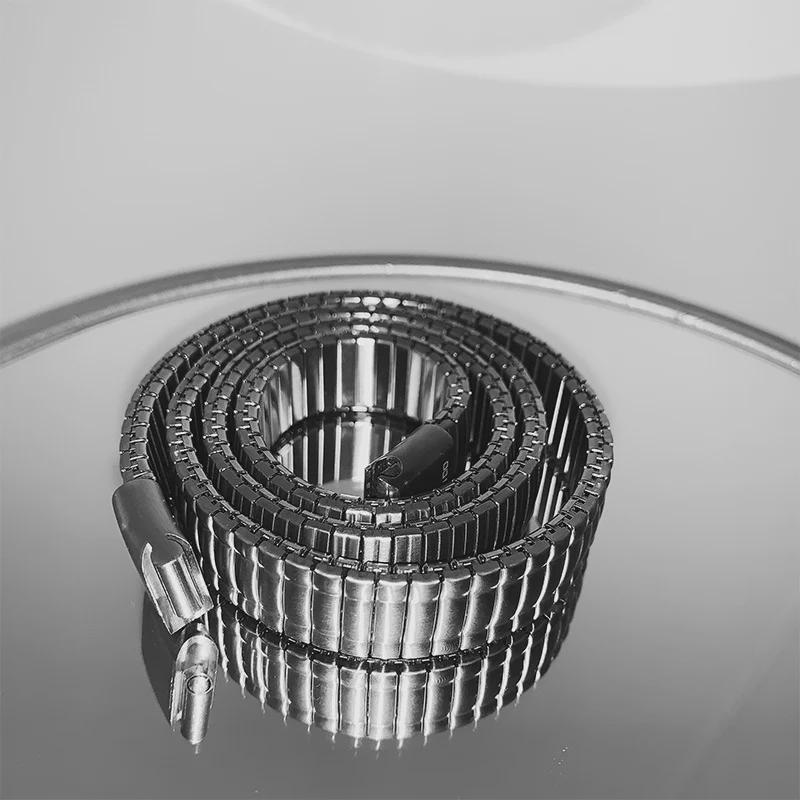 Retro Fütüristik Unisex Paslanmaz Çelik Gövde Zincir Kemer