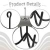 Black Metal Harness Hook for Hanging Reins, Sturdy And Easy to Install. Four-Branch Organizer