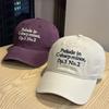 American Retro Letter Embroidered Baseball Cap Women's Spring Summer New Fashion Street Face Small Cap