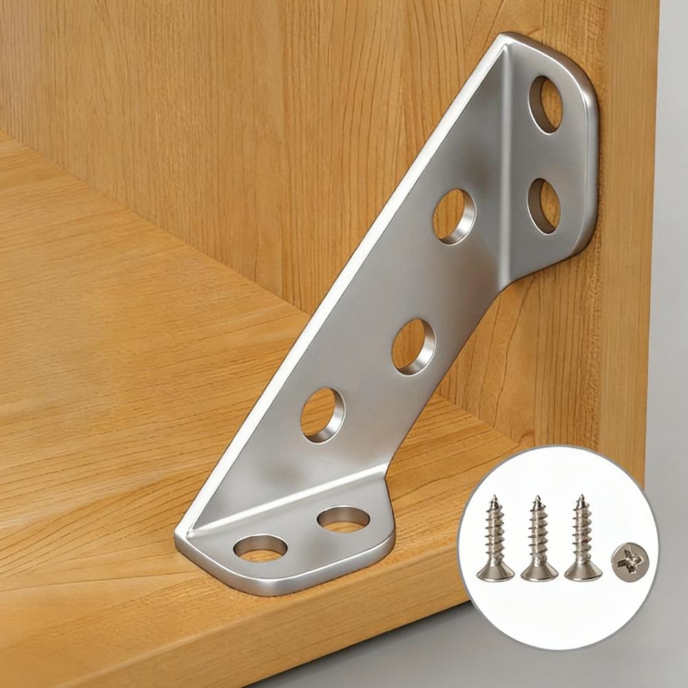 4/10/20pcs Thickened Stainless Steel Angle Code Universal Furniture Right Angle Fixed Bracket 90 Degrees Furniture Connectors