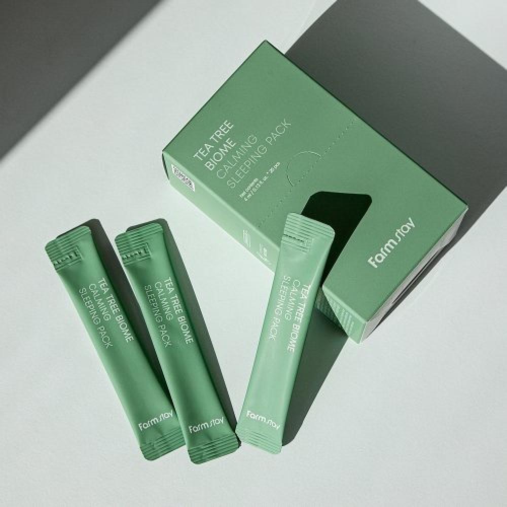 Farmstay Tea Tree Biome Calming Sleeping Pack 4ml 20 Sheets