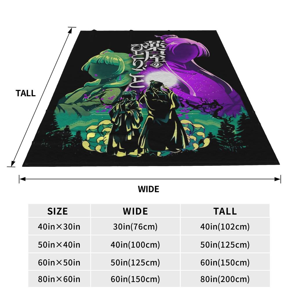 Kusuriya No Hitorigoto Anime Fleece Throw Blanket The Apothecary Diaries Blanket for Bed Bedroom Ultra-Soft Bedroom Quilt,