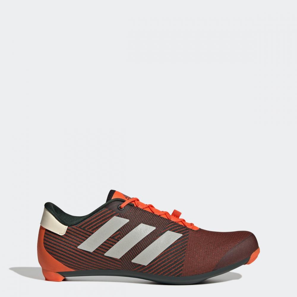 

adidas Men s adidas The Road Cycling Shoes impact orange ecru tint shadow green