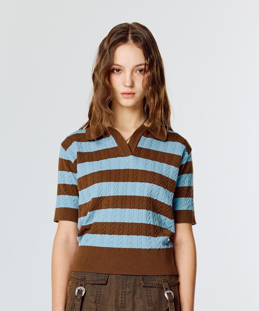 LARTIGENT L15 Rugby Knit (Brown)