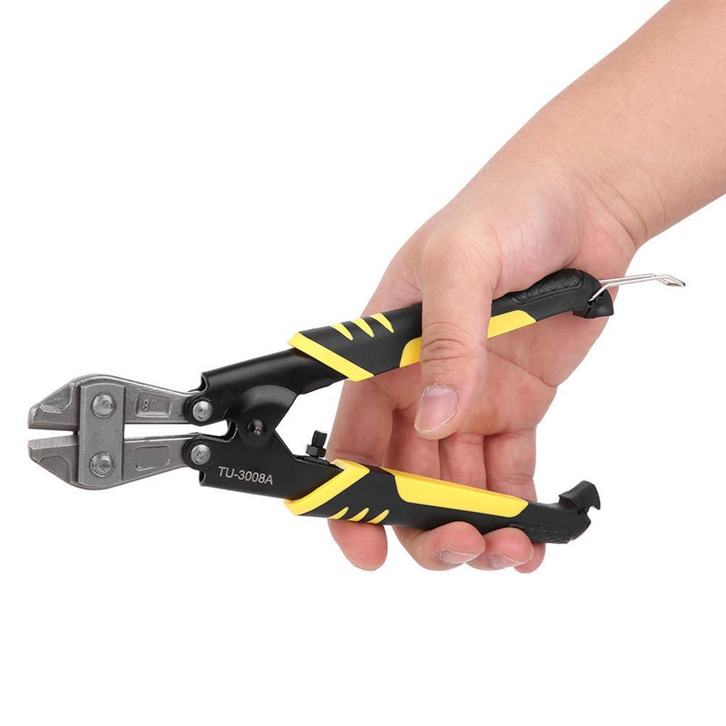 Bolts Cutter Ergonomic Hand Tool NonSlip Handle Mini HeavyDuty Chrome Vanadium Steel 8Inch