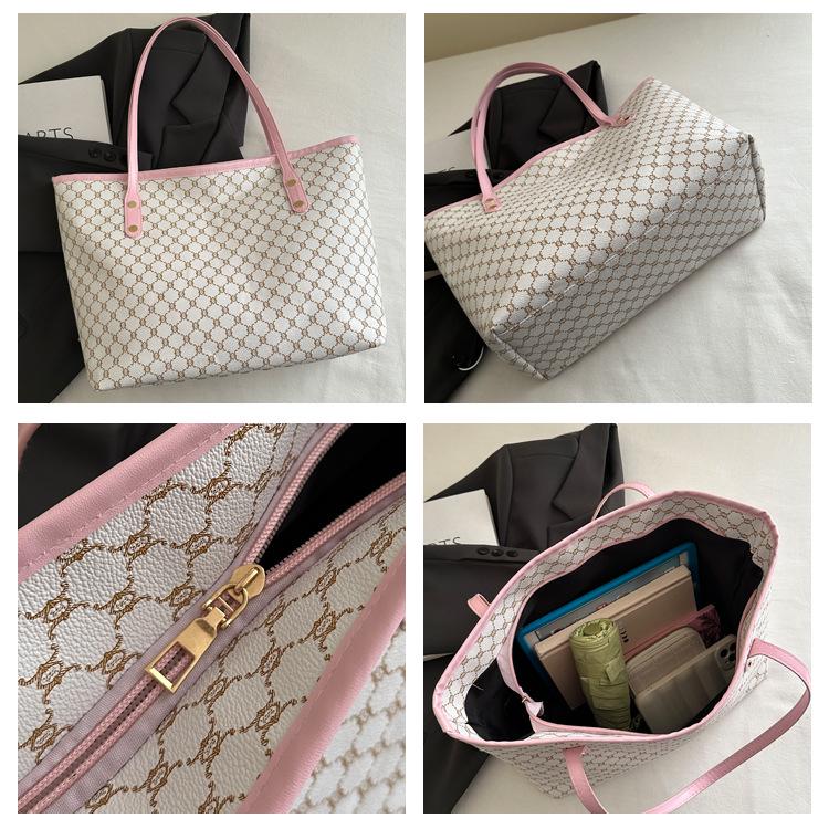 2025 Trendy Large Capacity Women's Tote: Aesthetic Commuter Shoulder Bag & Mother-Child Accessory