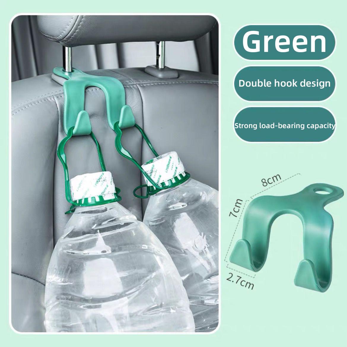 

Автомобильные крючки, многофункциональные невидимые автомобильные аксессуары для спинки автокресла, креативные двойные крючки для задних и задних сидений. зелёный
