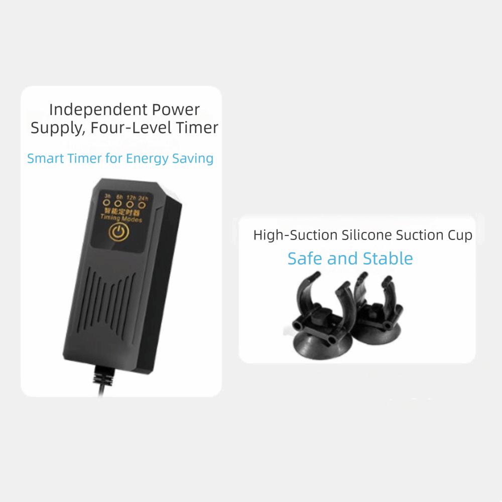 Waterproof Algae Removal Lamp Submersible Water Purification Lamp Aquarium UV Light Algae Clean