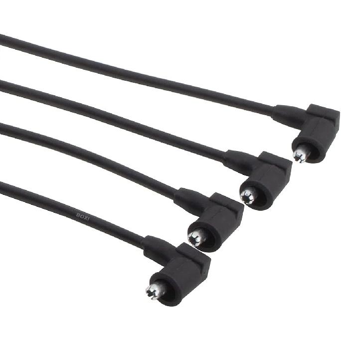 Set of 4 Ignition Spark Plug Cable Wire Set for Hyundai 96-12 Elantra/ 97-08 Tiburon/ 05-08 Tucson, for Kia 10-11 Soul/ 04-09 Spectra/ 05-09 Spetra5/
