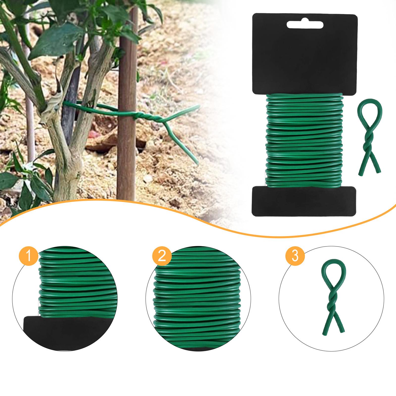 

Plant Tie Multifunctional Flexible Waterproof Garden Wire for Vegetables Tomatoes Home Organizing Tying up Cable Wires Cucumbers 2.5mmx10m