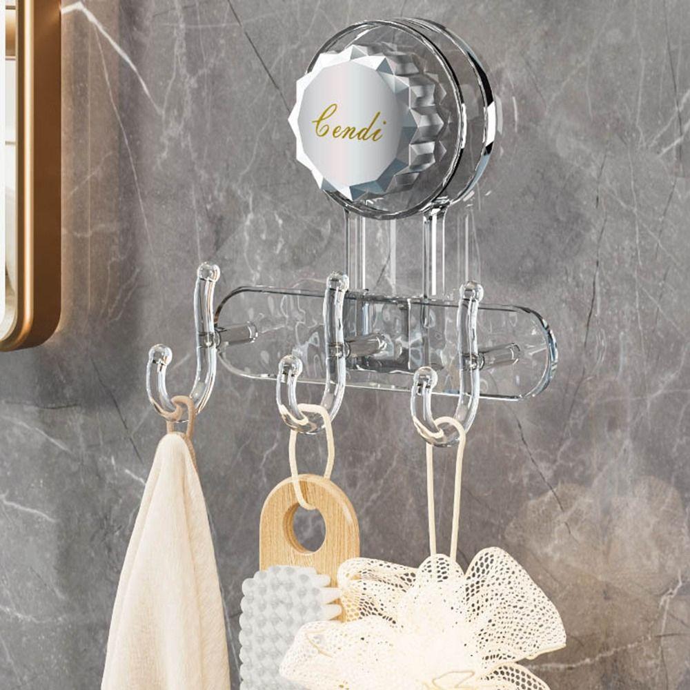 No Drill Powerful Suction Cup Hooks Heavy Duty Towel Wall Hook Vacuum Suction Hanger Living Room
