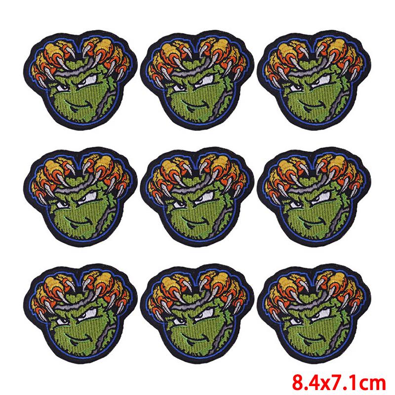 10 unids/lote, venta al por mayor, parche bordado, parches para planchar para ropa, parches para ropa, chaquetas, apliques de decoración, suministros para coser