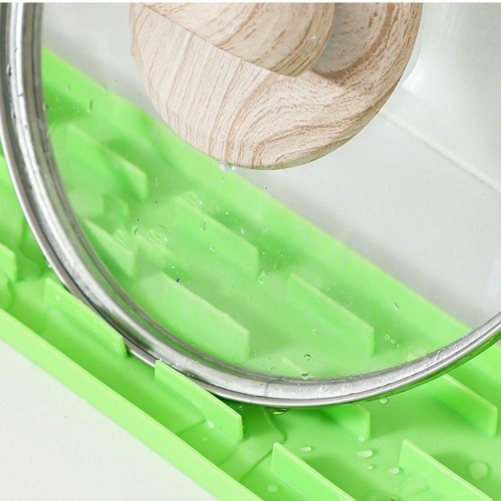 3pcs Durable Pot Lid Storage Mat Heat-Resistant Countertop Mat Practical Draining Rack  Countertop