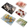 3D Floral Placemat Diatomaceous Earth Absorbent Flower Placemat Non-slip Decorative Heat Insulation Mat for Dining Table Home Decor