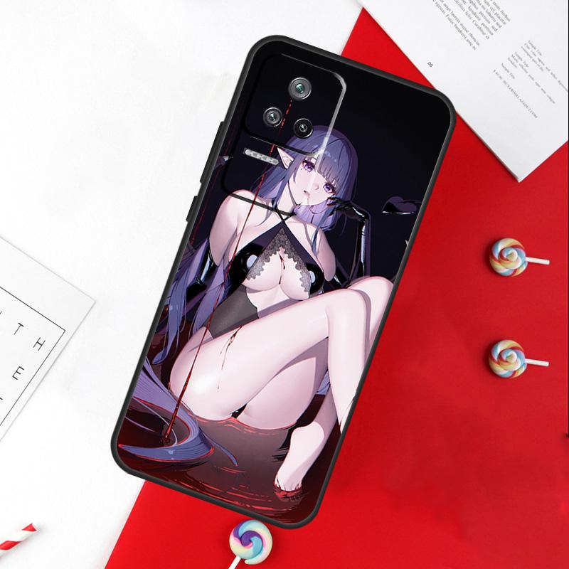 Genshin Raiden Shogun Sexy Cover For Xiaomi 13T 11T 12T 14T Pro 13 14 15 Ultra POCO X7 Pro X3 X5 X6 F5 F6 M6 Pro Case