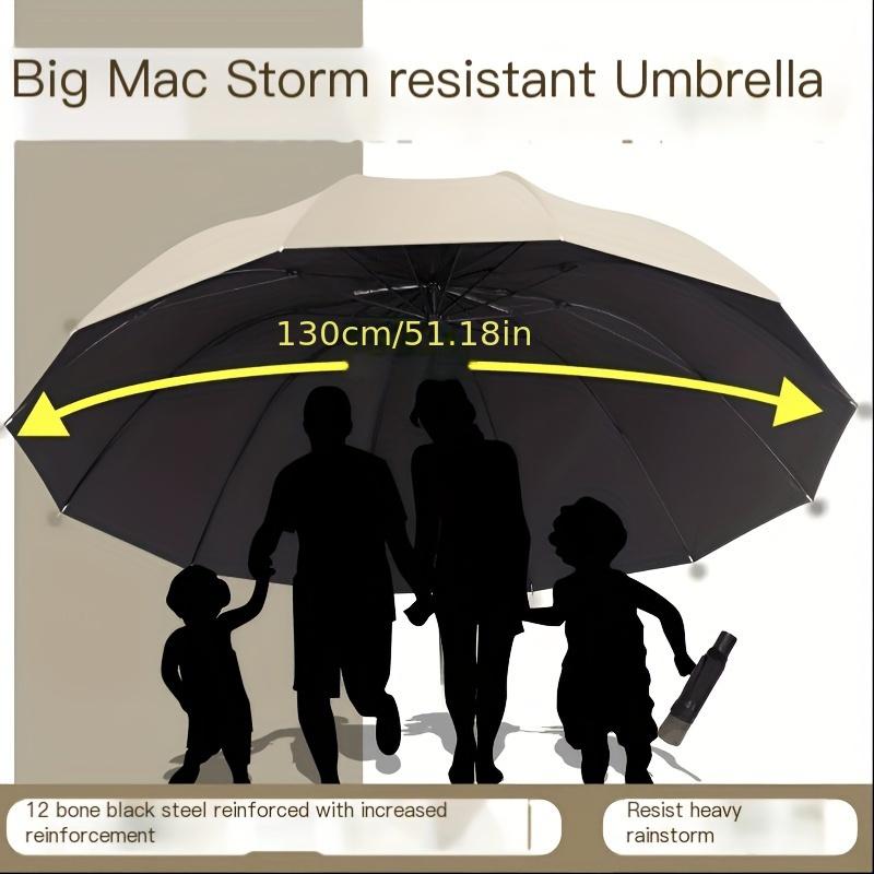 

Дуже велика вітрозахисна парасолька із захистом від ультрафіолетового випромінювання - міцна, водонепроникна, відкривається вручну для сонця та дощу червоний