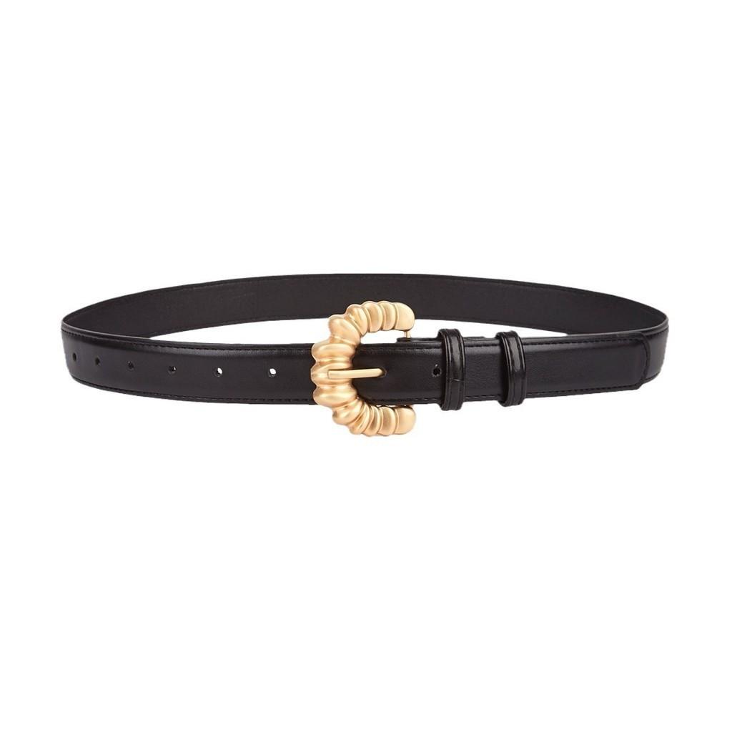 Stylish Retro Thin Waist Belt For Women With Alloy Buckle Ins Style Korean Fashion