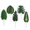 Artificial Monstera Leaves Hawaiian Style Jungle Wedding Birthday Party Decoration Hotel Dinner Table Decor Fake Plant Walls